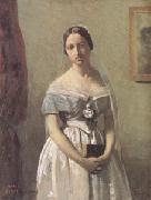 Jean Baptiste Camille  Corot The Bride (mk05) Spain oil painting artist